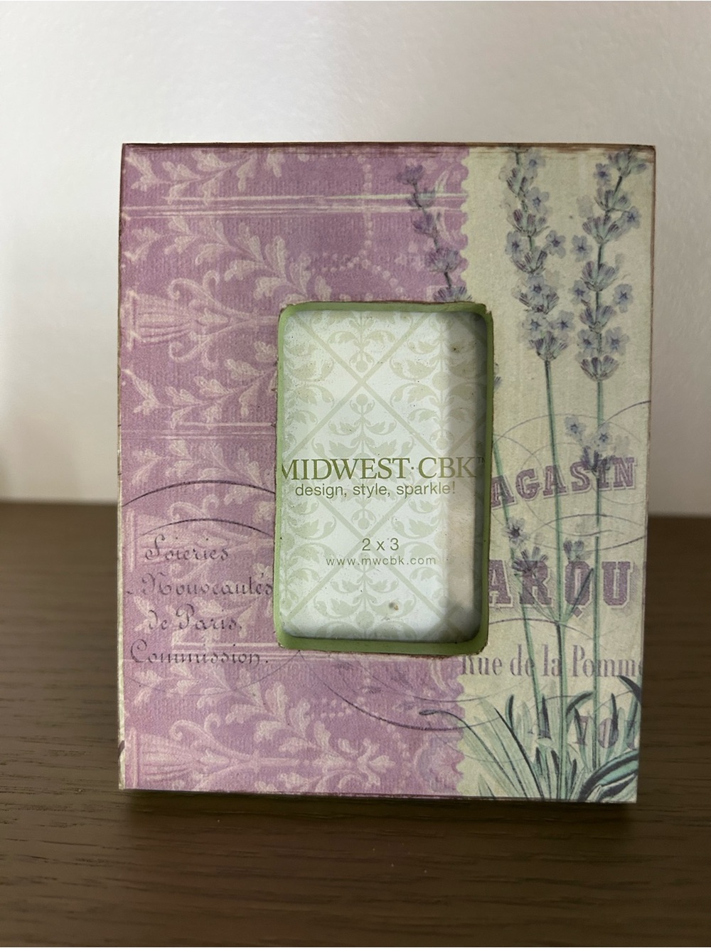 Midwest CBK Mini Lavender Decorative 2x3 Photo Frame